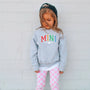 mamagibt Sweatshirt Kinder Mama und Ich Bunt Sweatshirt Kinder Mama und Ich Bunt Heather Grey