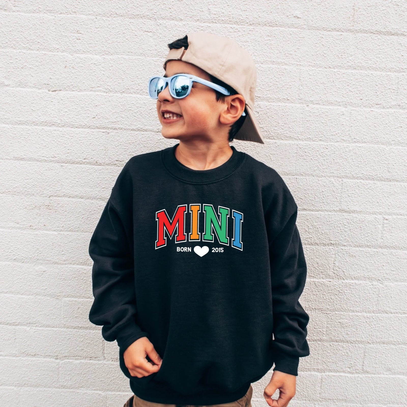 mamagibt Sweatshirt Kinder Mama und Ich Bunt Sweatshirt Kinder Mama und Ich Bunt Jet Black