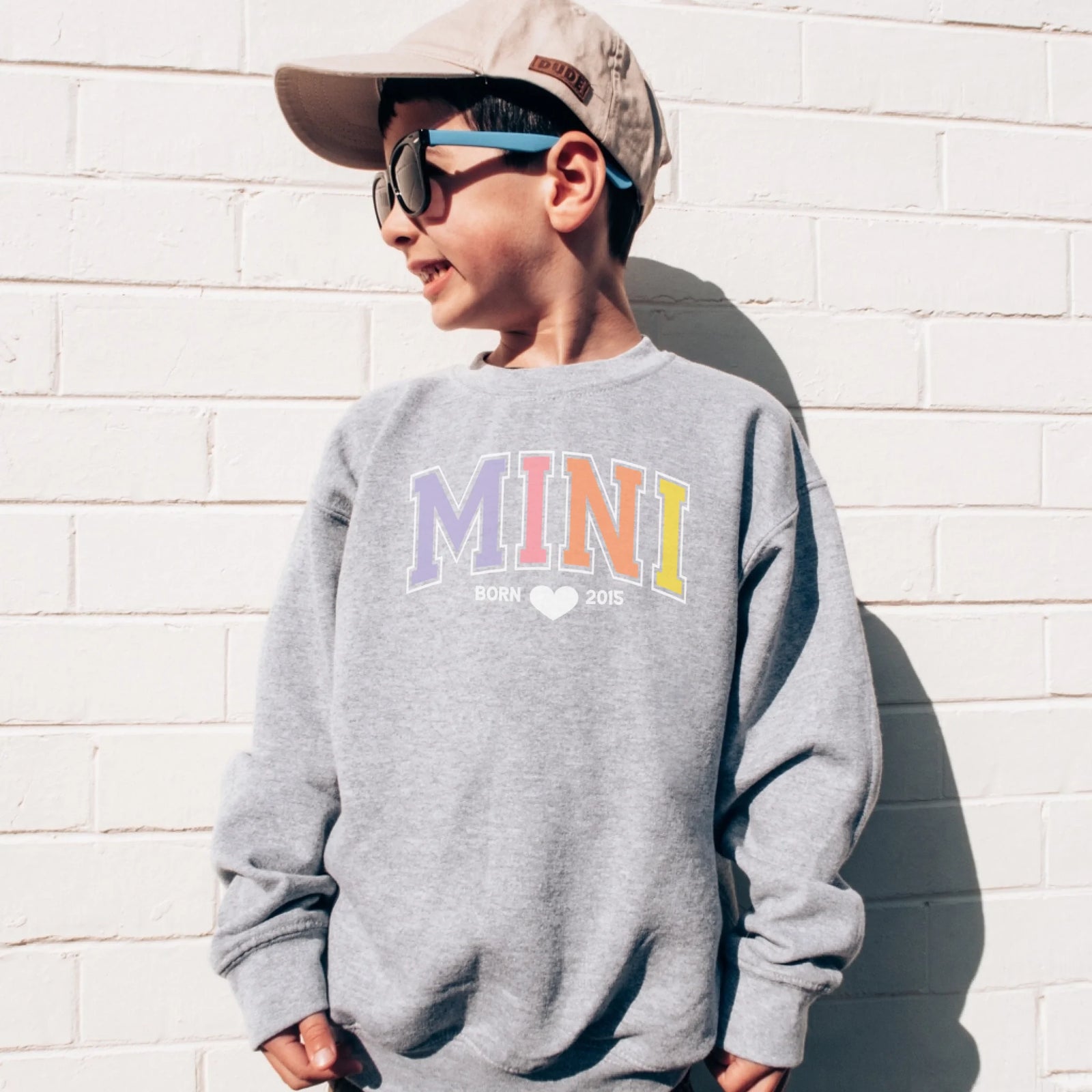mamagibt Sweatshirt Kinder Mama und Ich Pastell Sweatshirt Kinder Mama und Ich Pastell Heather Grey