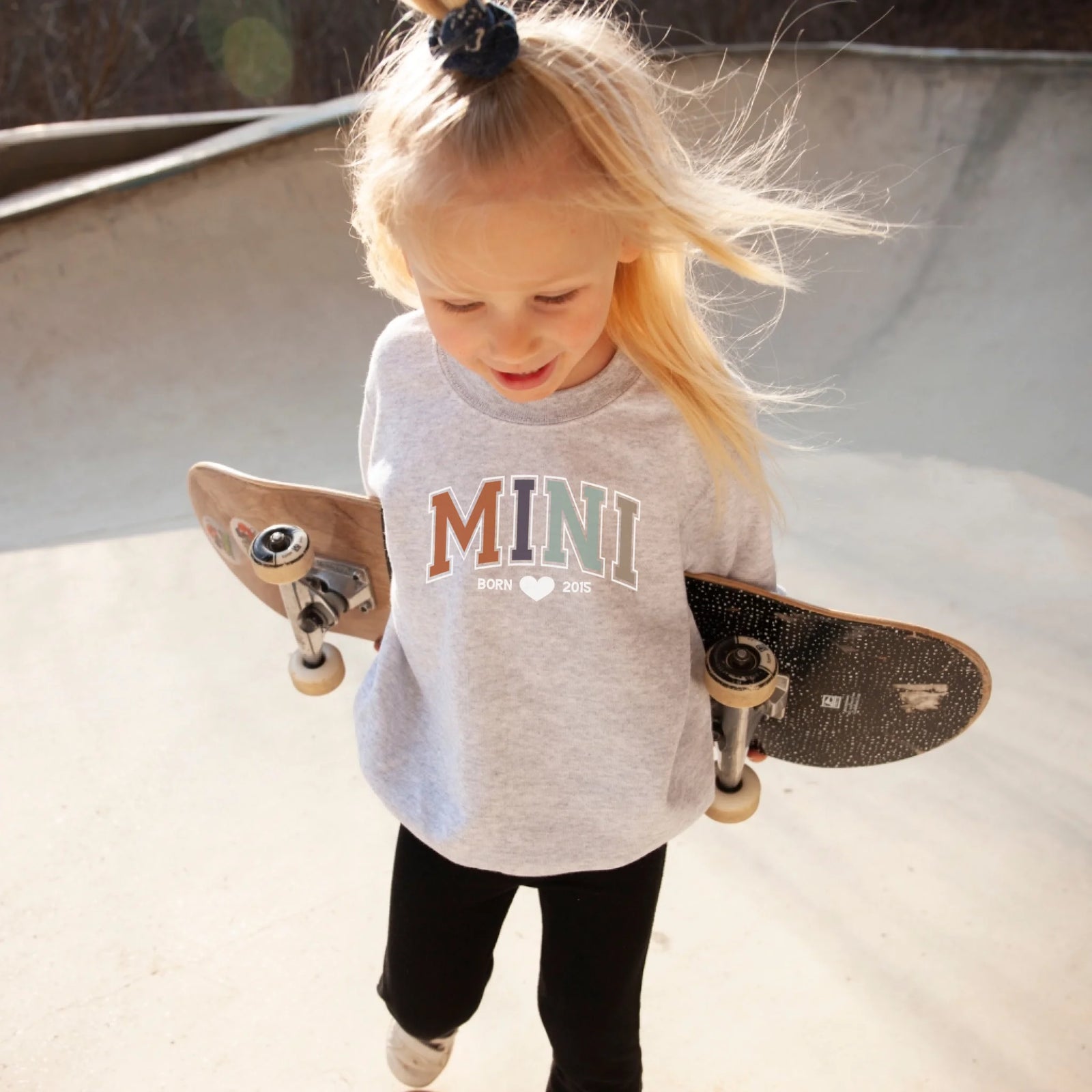 mamagibt Sweatshirt Kinder Mama und Ich Brooklyn Earth Sweatshirt Kinder Mama und Ich Brooklyn Earth Heather Grey