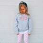 mamagibt Sweatshirt Kinder Mama und Ich Pink Sweatshirt Kinder Mama und Ich Pink Heather Grey