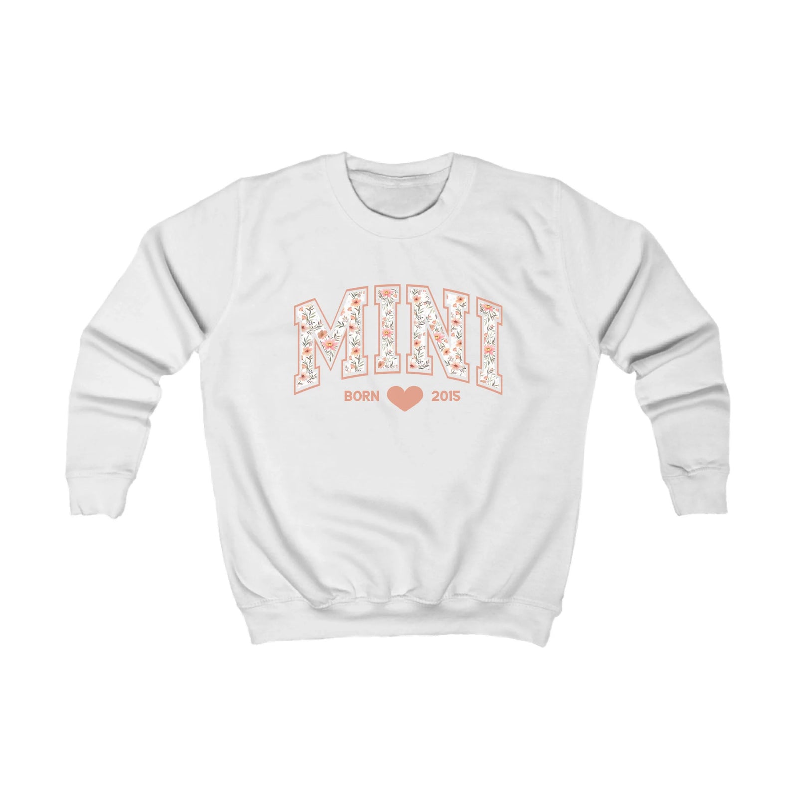 mamagibt Sweatshirt Kinder Mama und Mini Blumen