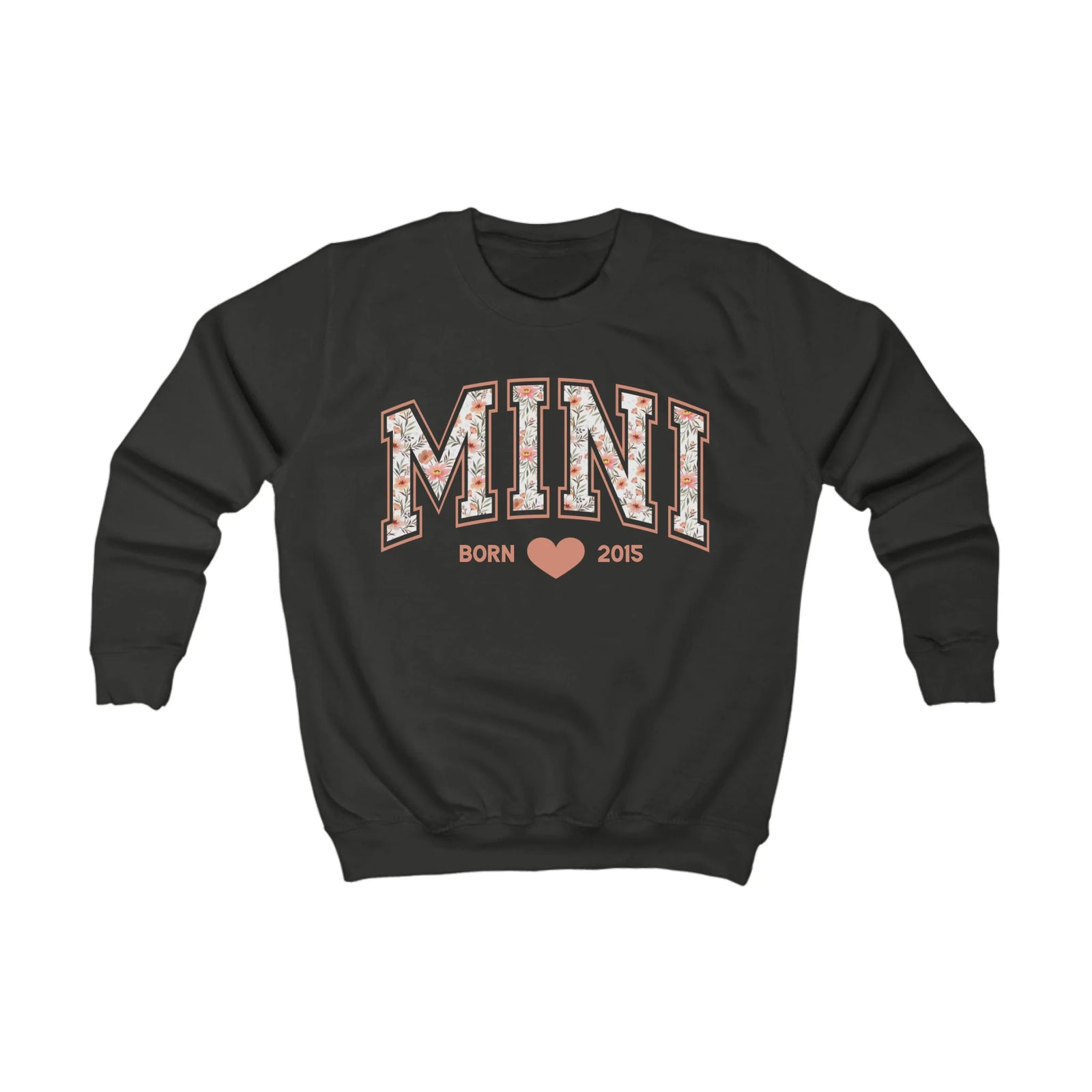 mamagibt Sweatshirt Kinder Mama und Mini Blumen