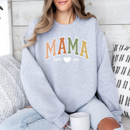 mamagibt Sweatshirt Mama und Mini Napa Earth Sweatshirt Mama und Mini Napa Earth Sport Grey
