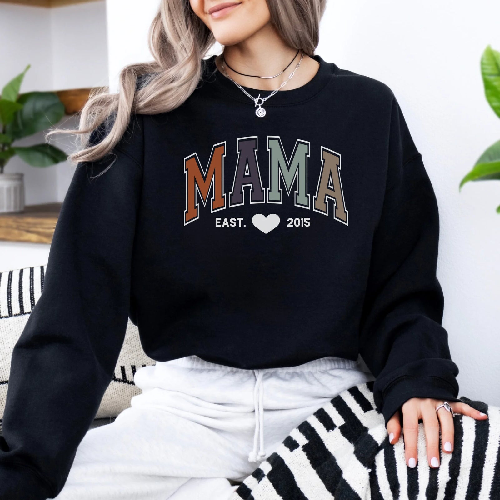 mamagibt Sweatshirt Mama und Mini Brooklyn Earth Sweatshirt Mama und Mini Brooklyn Earth Black