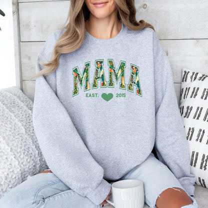 mamagibt Sweatshirt Mama und Mini Dschungel
