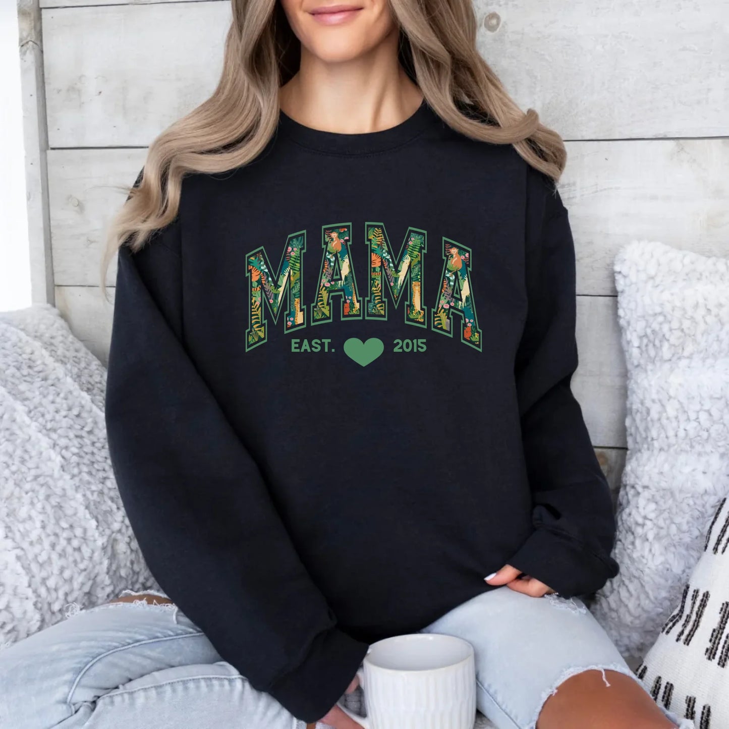 mamagibt Sweatshirt Mama und Mini Dschungel