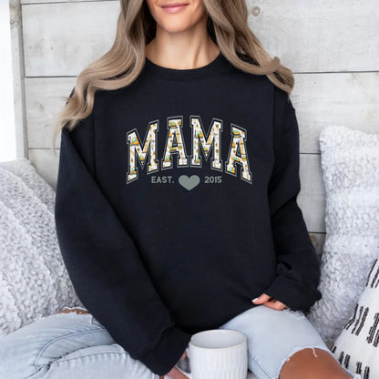 mamagibt Sweatshirt Mama und Mini Bagger Sweatshirt Mama und Mini Bagger Black