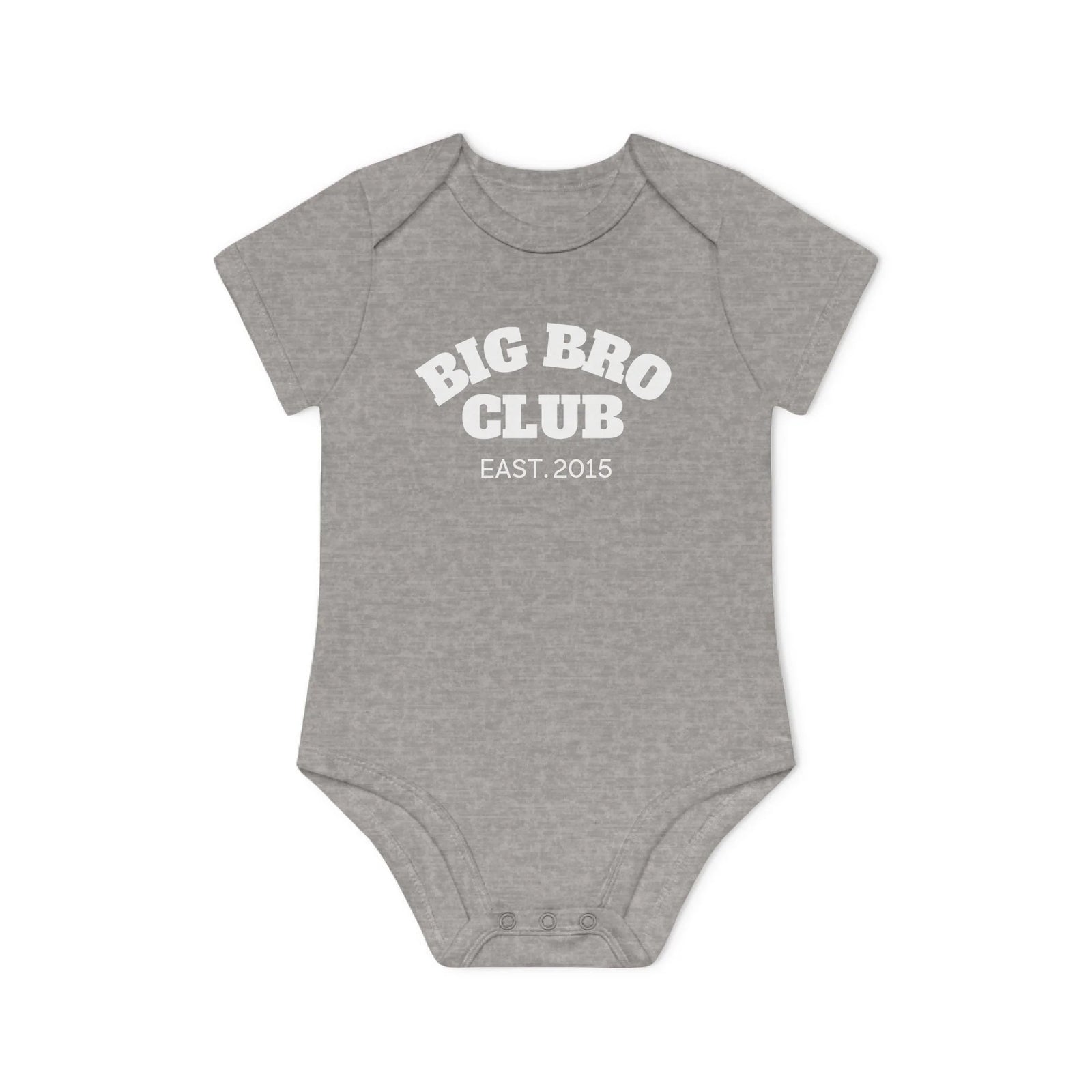 mamagibt Kurzarm Body big bro Club Kurzarm Body big bro Club Heather Grey Melange