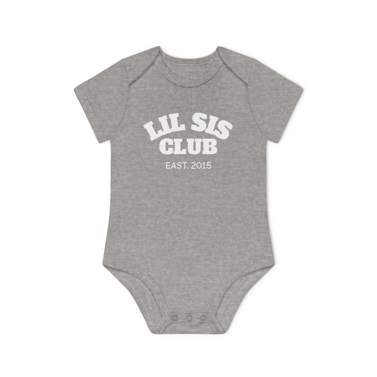 mamagibt Kurzarm Body lil sis club Kurzarm Body lil sis club Heather Grey Melange