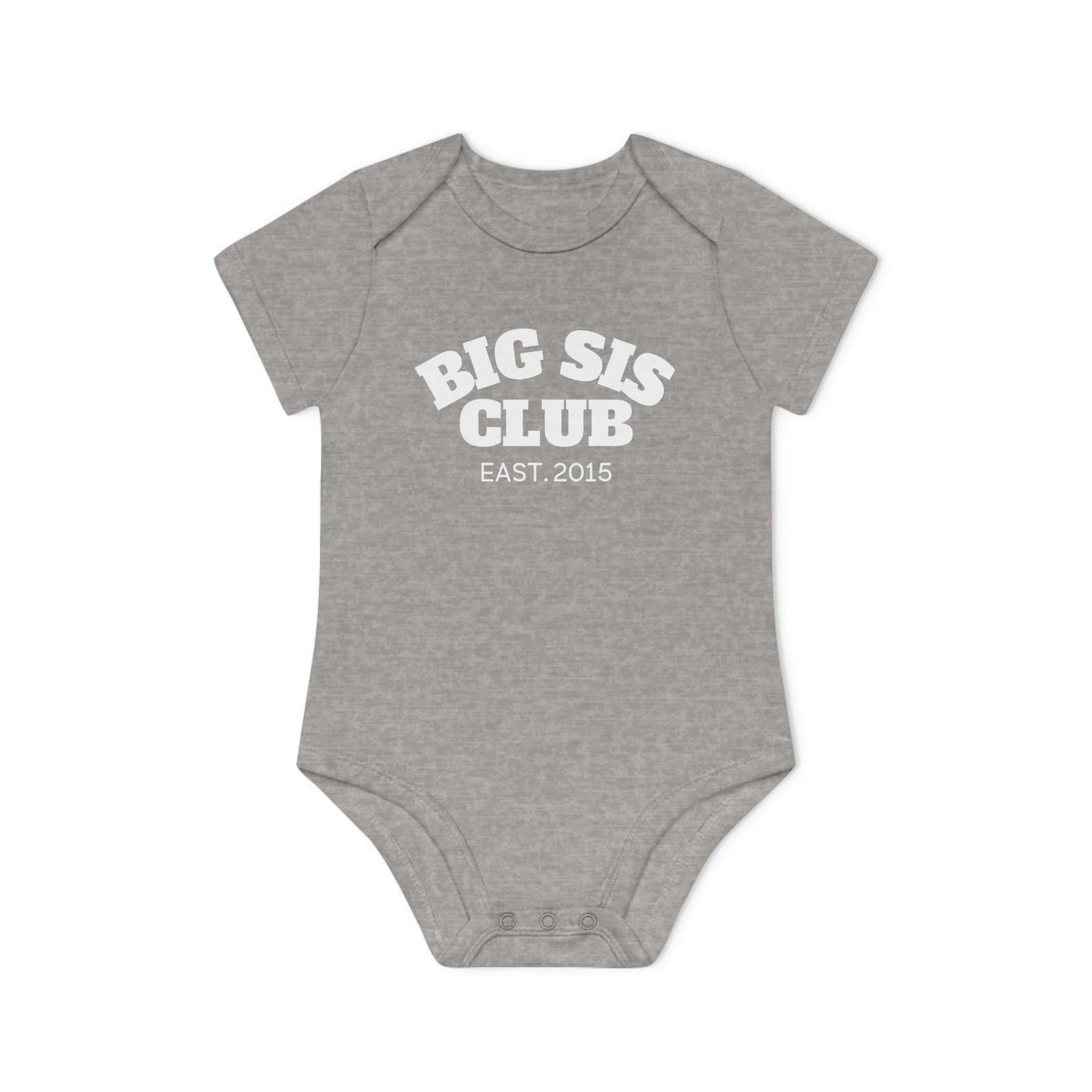 mamagibt Kurzarm Body big sis Club Kurzarm Body big sis Club Heather Grey Melange