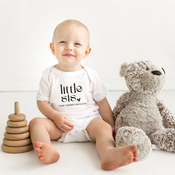 Kurzarm Body lil sis herz black