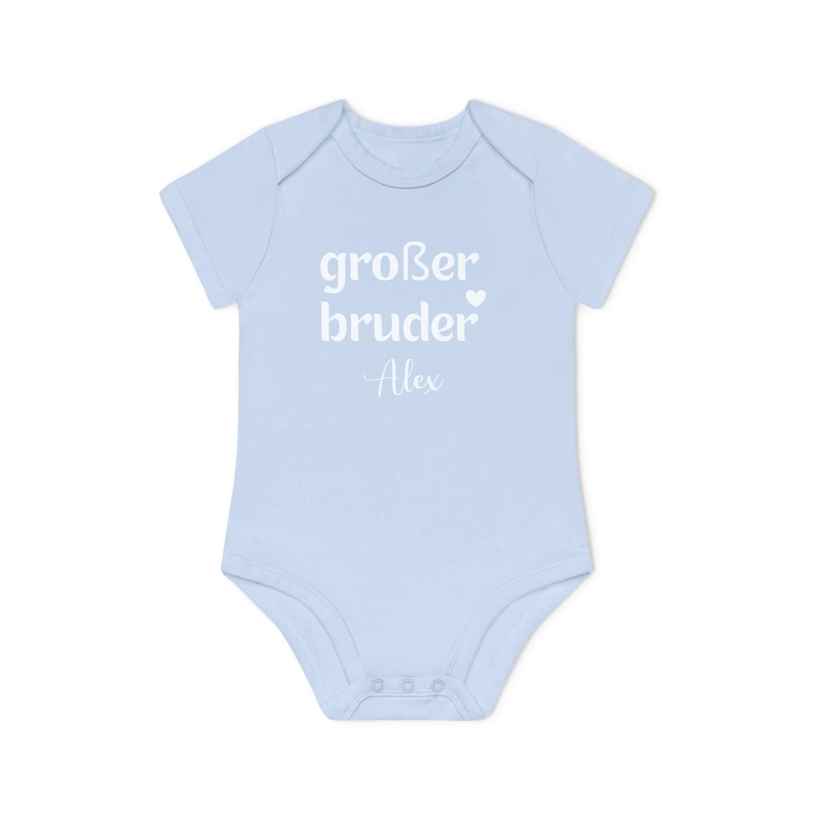 mamagibt Kurzarm Body großer Bruder Kurzarm Body großer Bruder Dusty Blue