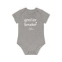 mamagibt Kurzarm Body großer Bruder Kurzarm Body großer Bruder Heather Grey Melange