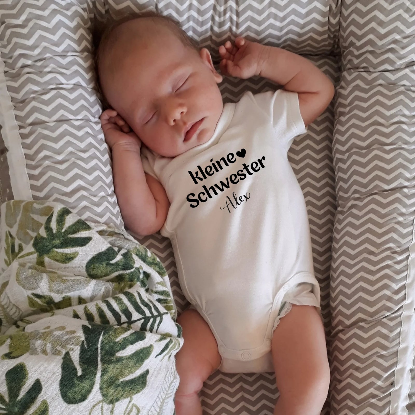 mamagibt Kurzarm Body kleine Schwester