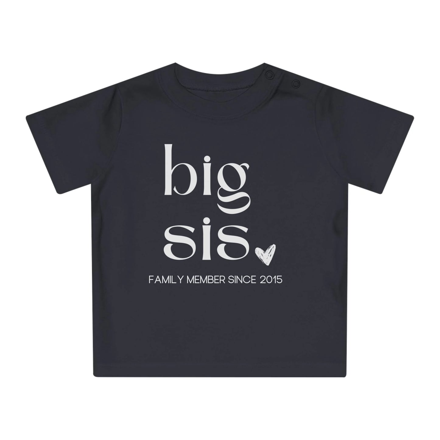 mamagibt T-Shirt Baby big sis Herz T-Shirt Baby big sis Herz Black