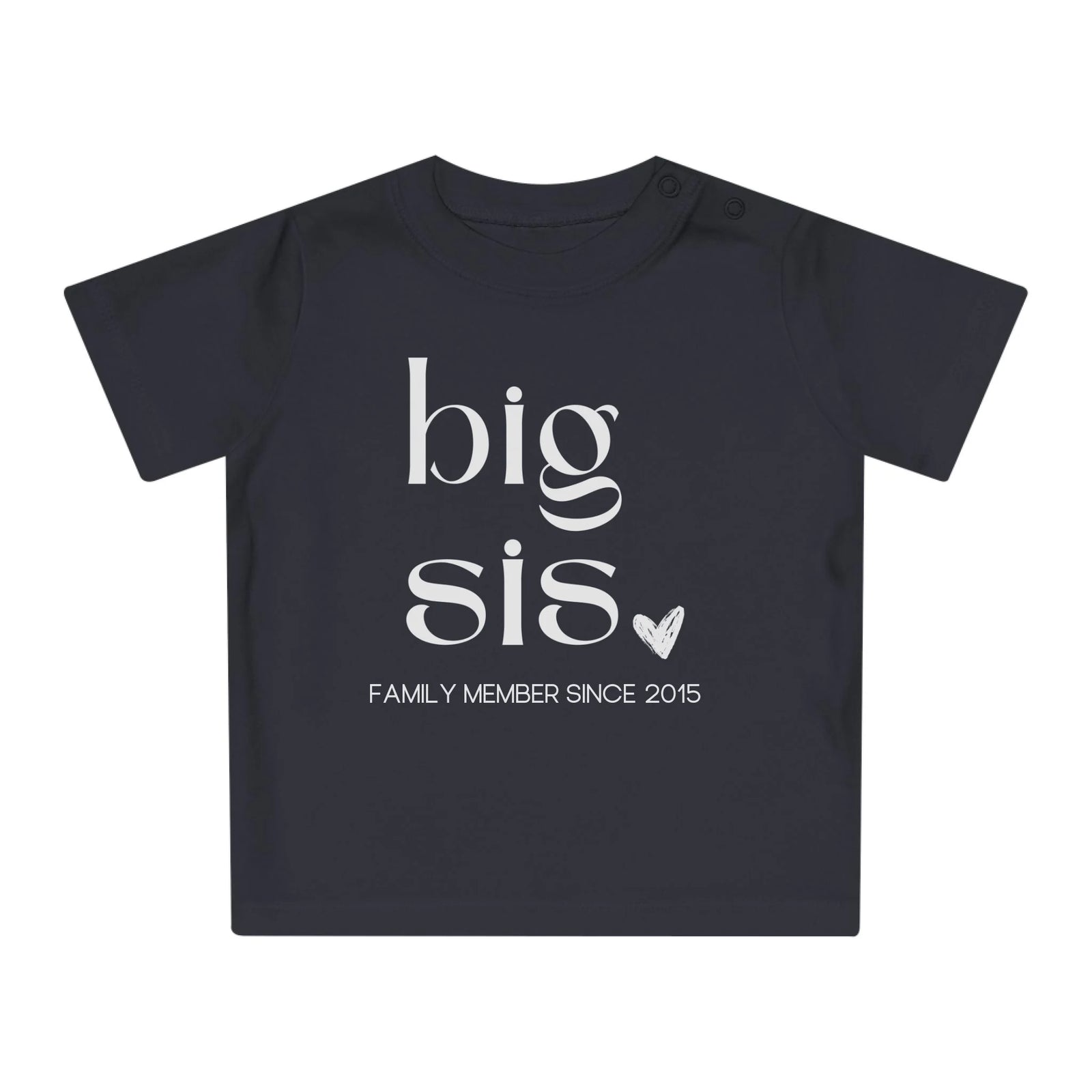 mamagibt T-Shirt Baby big sis Herz T-Shirt Baby big sis Herz Black