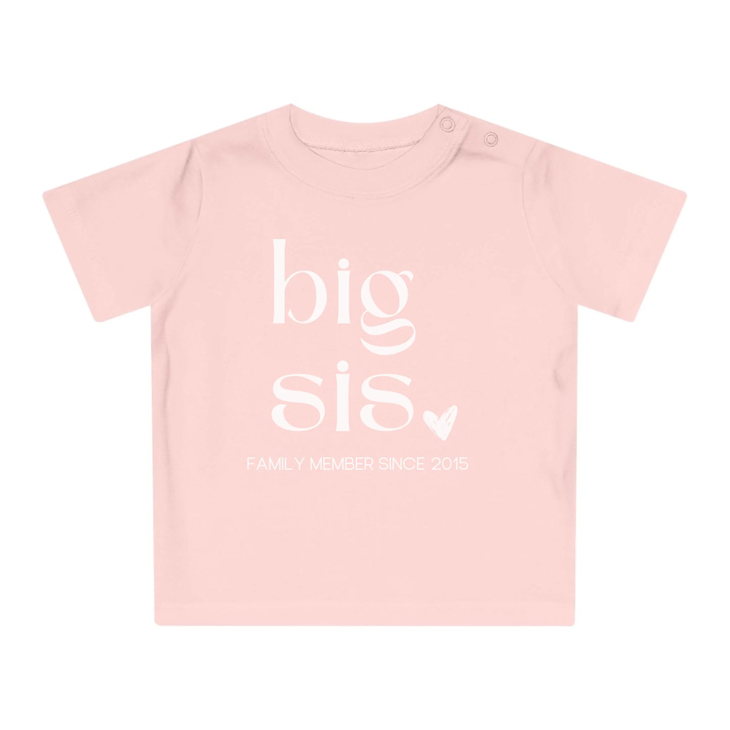 mamagibt T-Shirt Baby big sis Herz T-Shirt Baby big sis Herz Powder Pink