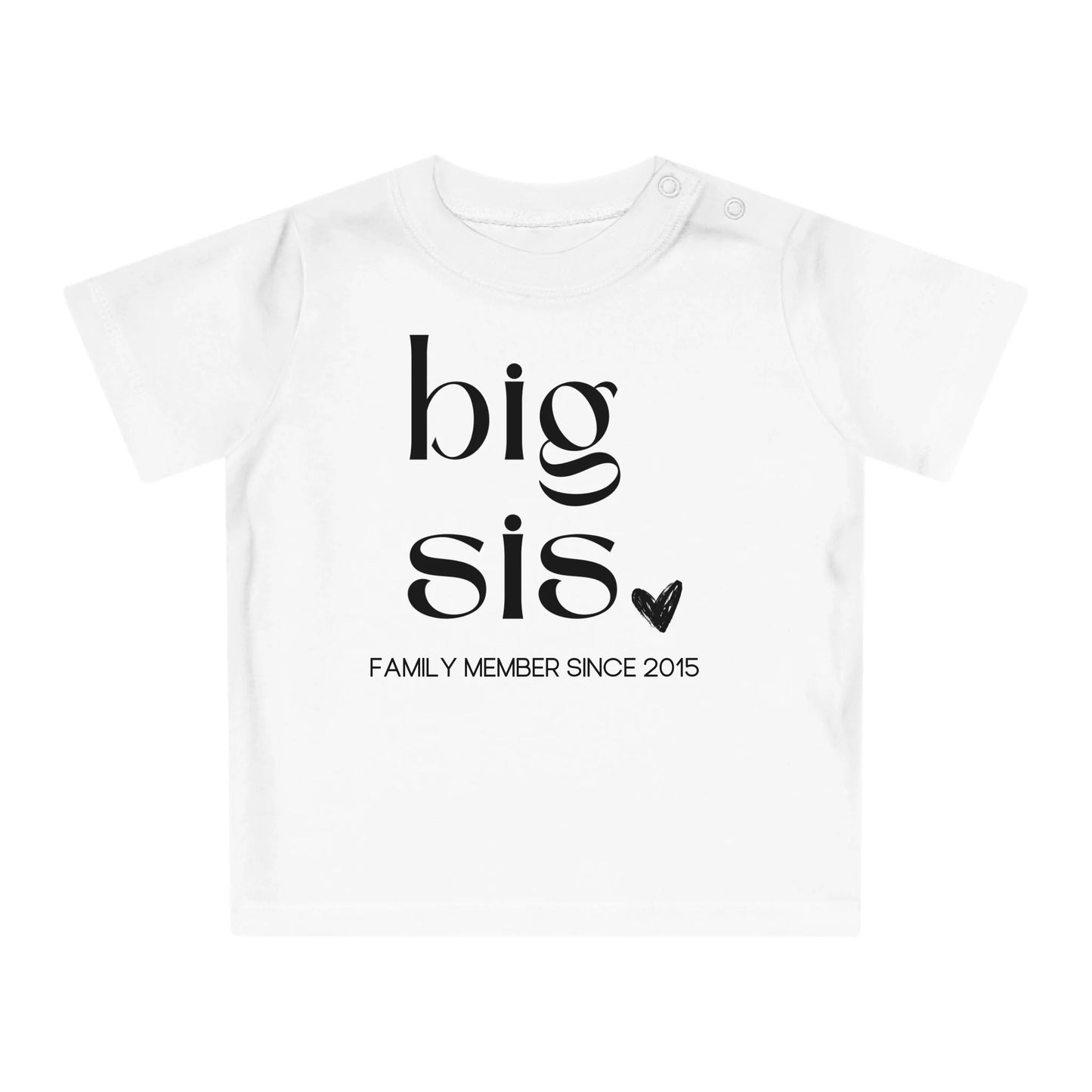 mamagibt T-Shirt Baby big sis Herz T-Shirt Baby big sis Herz White