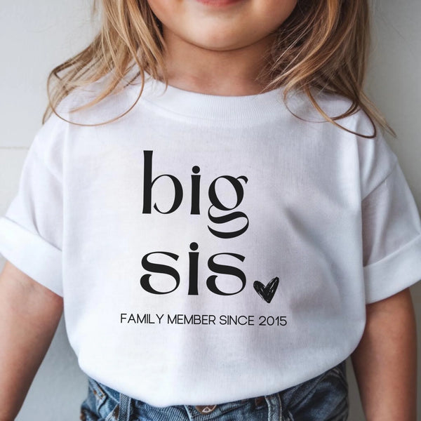 T-Shirt Baby big sis Herz