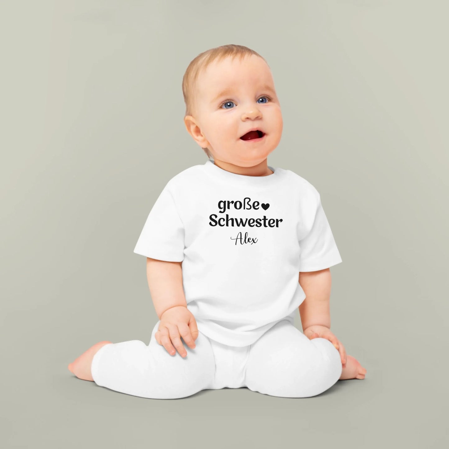 mamagibt T-Shirt Baby große Schwester T-Shirt Baby große Schwester White