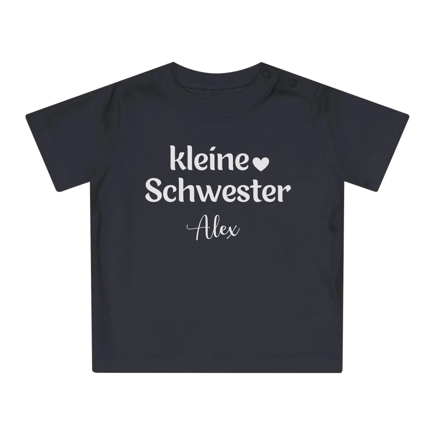 mamagibt T-Shirt Baby kleine Schwester T-Shirt Baby kleine Schwester Black