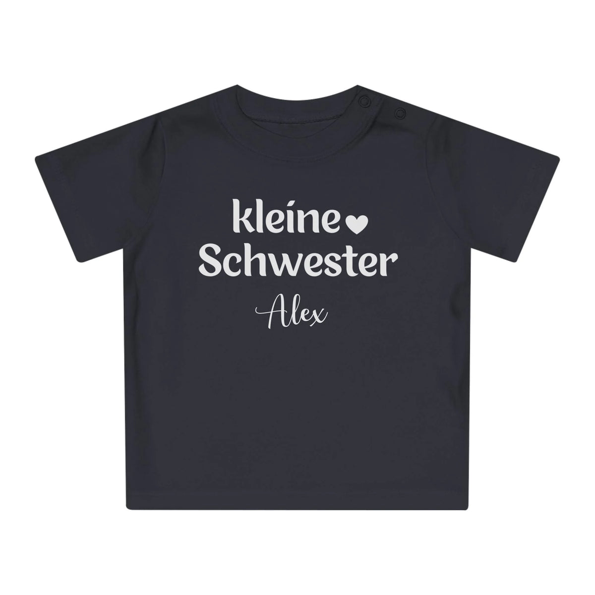 mamagibt T-Shirt Baby kleine Schwester T-Shirt Baby kleine Schwester Black