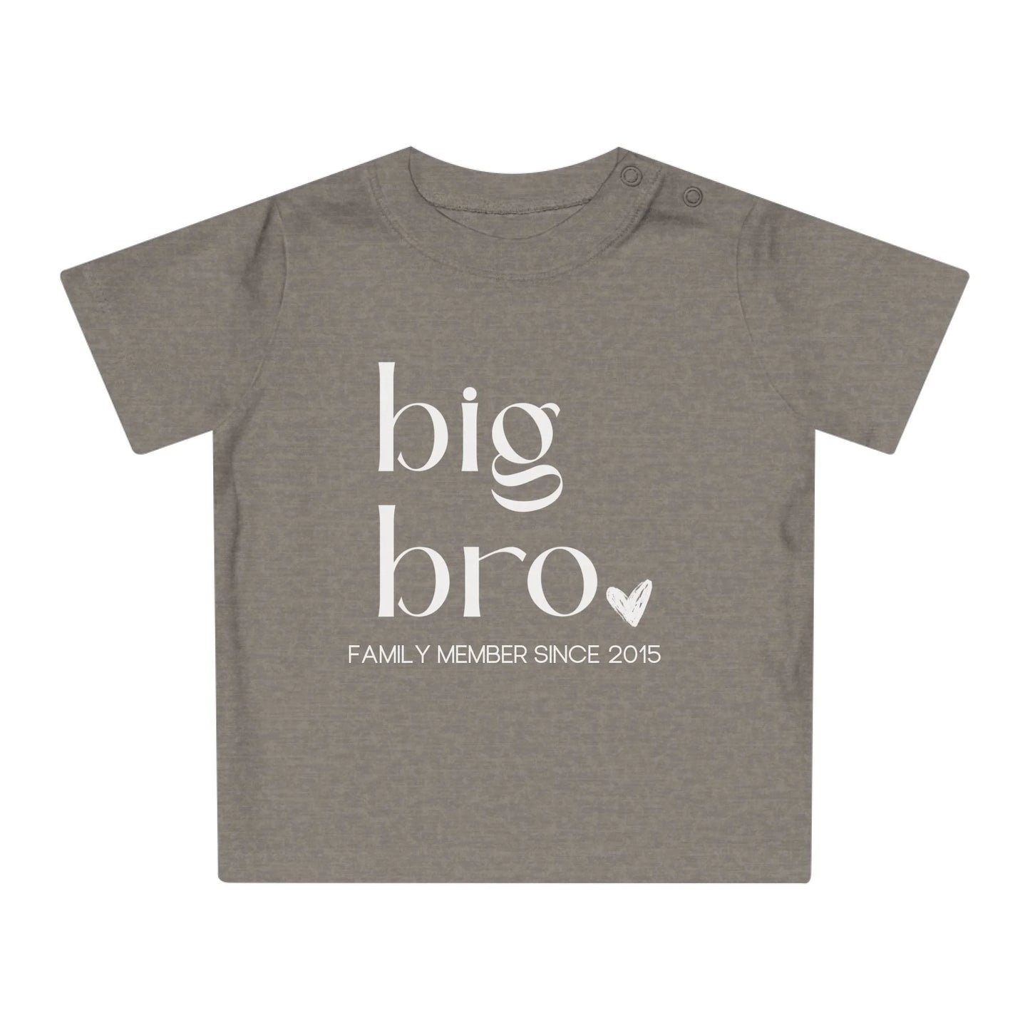 mamagibt Baby T-Shirt big bro Baby T-Shirt big bro Heather Grey Melange