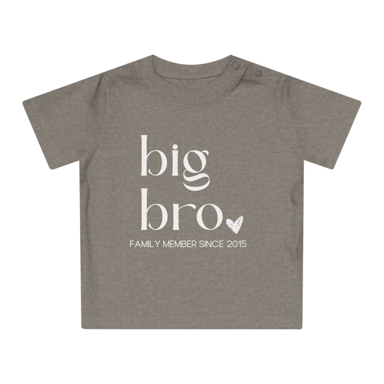 mamagibt Baby T-Shirt big bro Baby T-Shirt big bro Heather Grey Melange