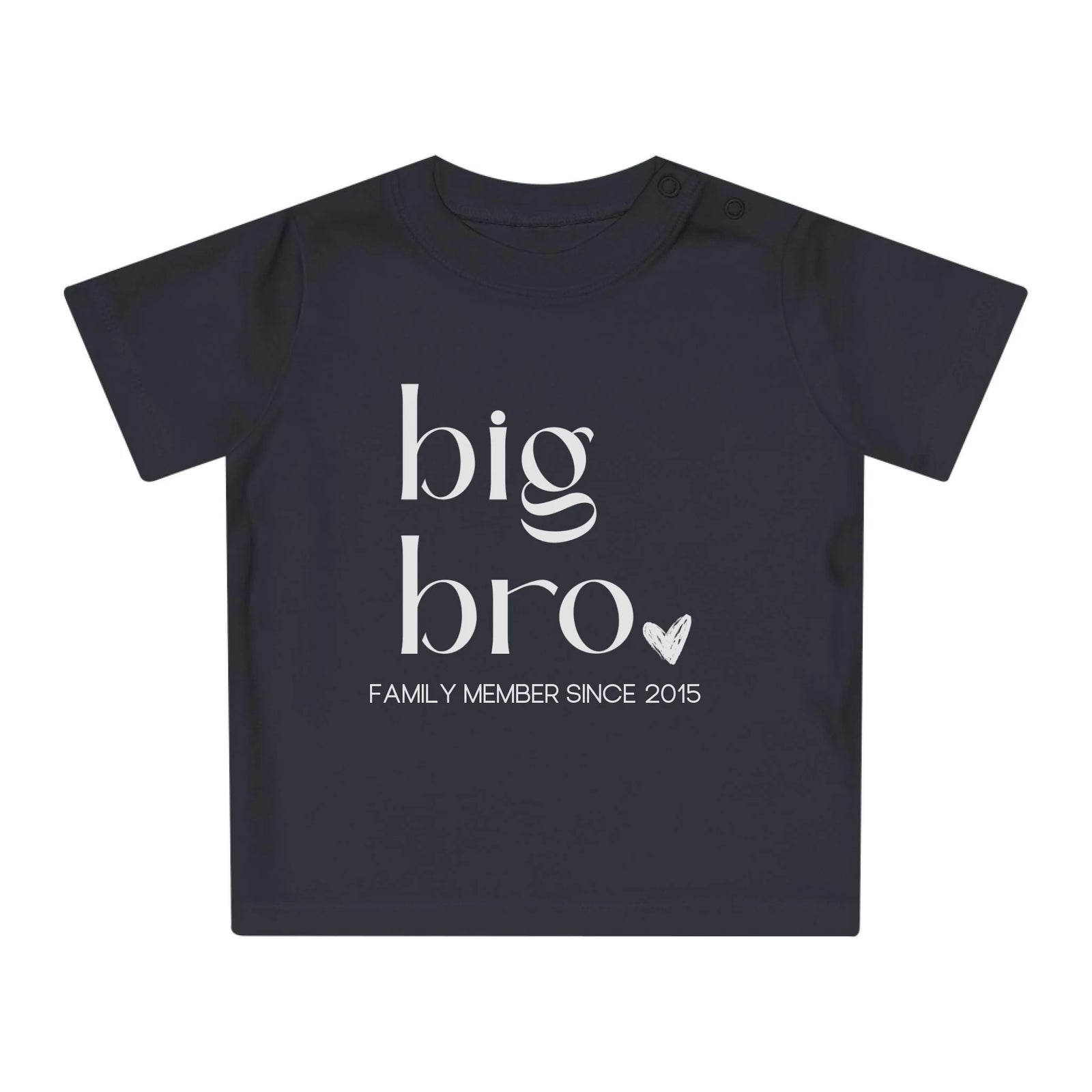 mamagibt Baby T-Shirt big bro Baby T-Shirt big bro Black