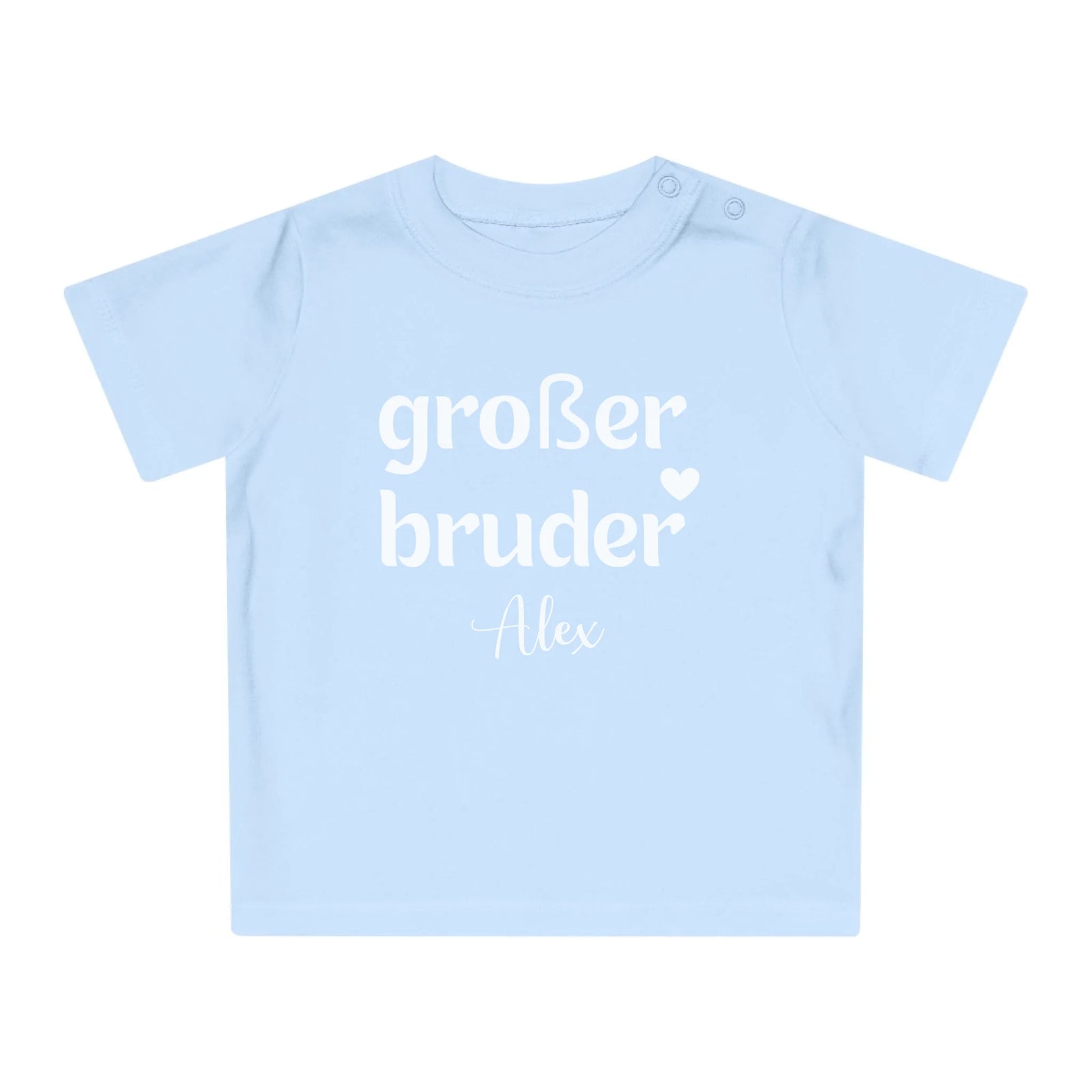 mamagibt Baby T-Shirt großer Bruder Baby T-Shirt großer Bruder Dusty Blue