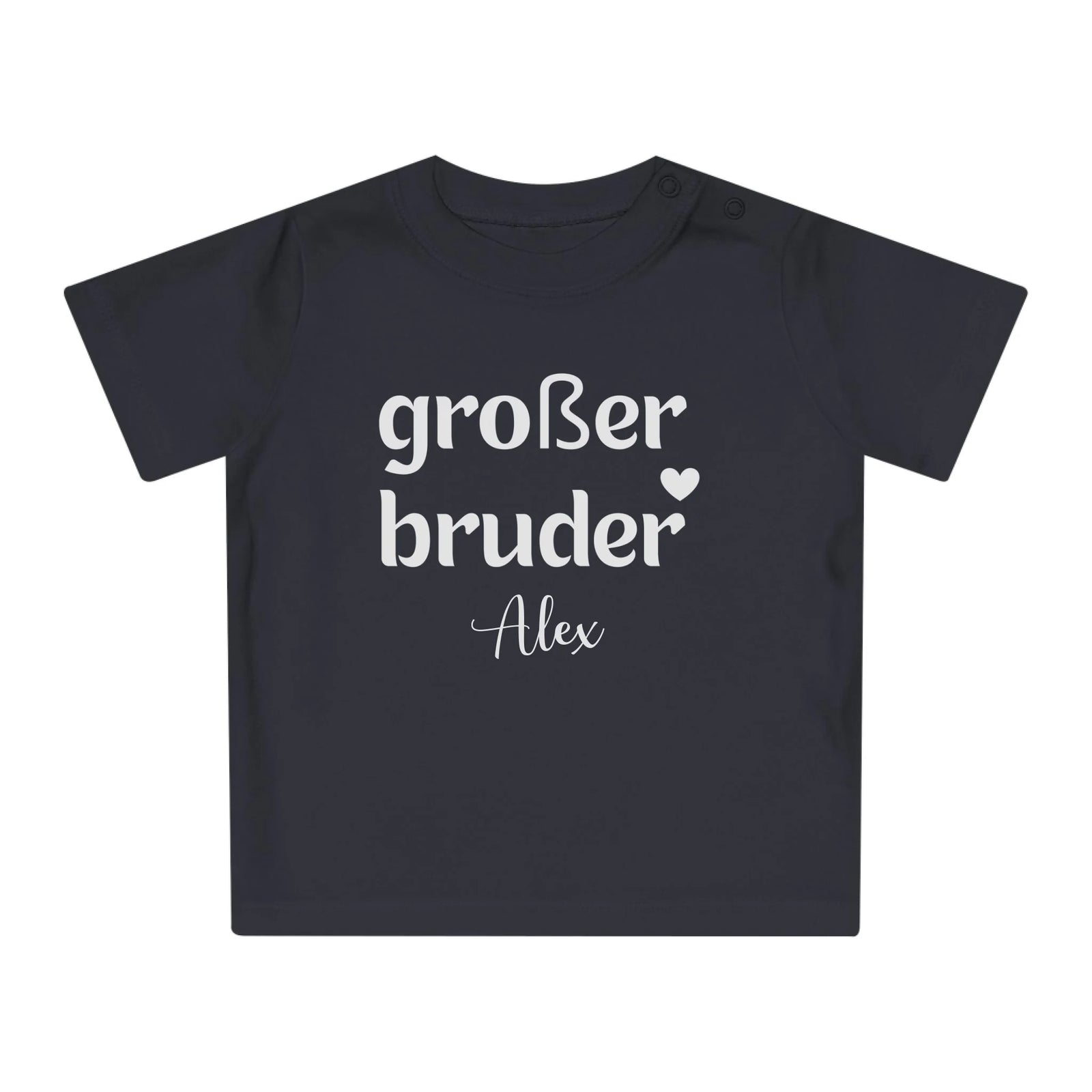 mamagibt Baby T-Shirt großer Bruder Baby T-Shirt großer Bruder Black