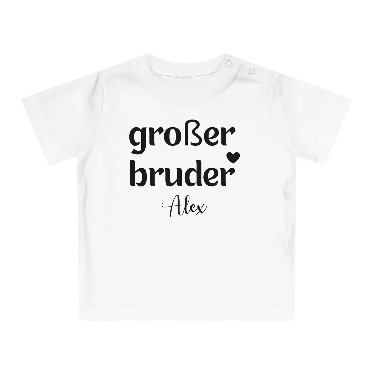 mamagibt Baby T-Shirt großer Bruder Baby T-Shirt großer Bruder White