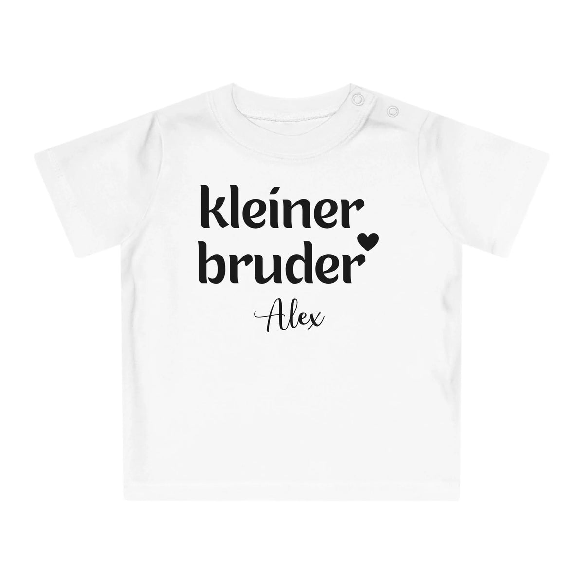 mamagibt Baby T-Shirt kleiner Bruder Baby T-Shirt kleiner Bruder White