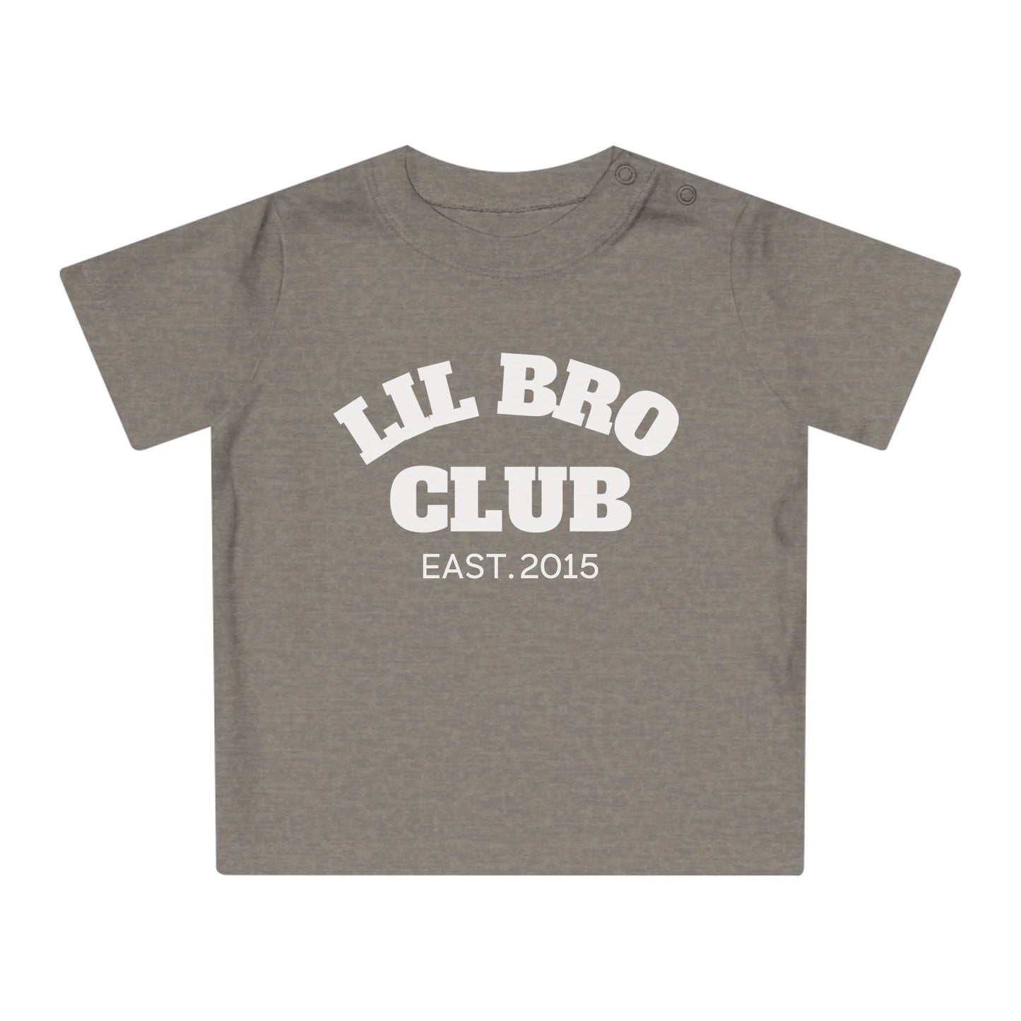mamagibt Baby T-Shirt lil bro Club Baby T-Shirt lil bro Club Heather Grey Melange