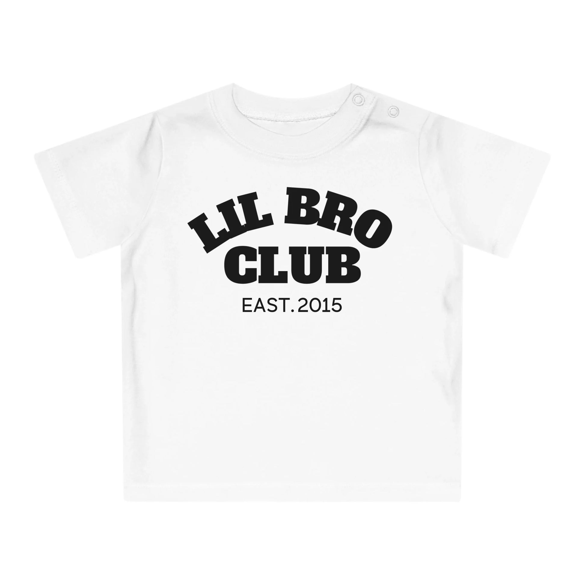 mamagibt Baby T-Shirt lil bro Club Baby T-Shirt lil bro Club White