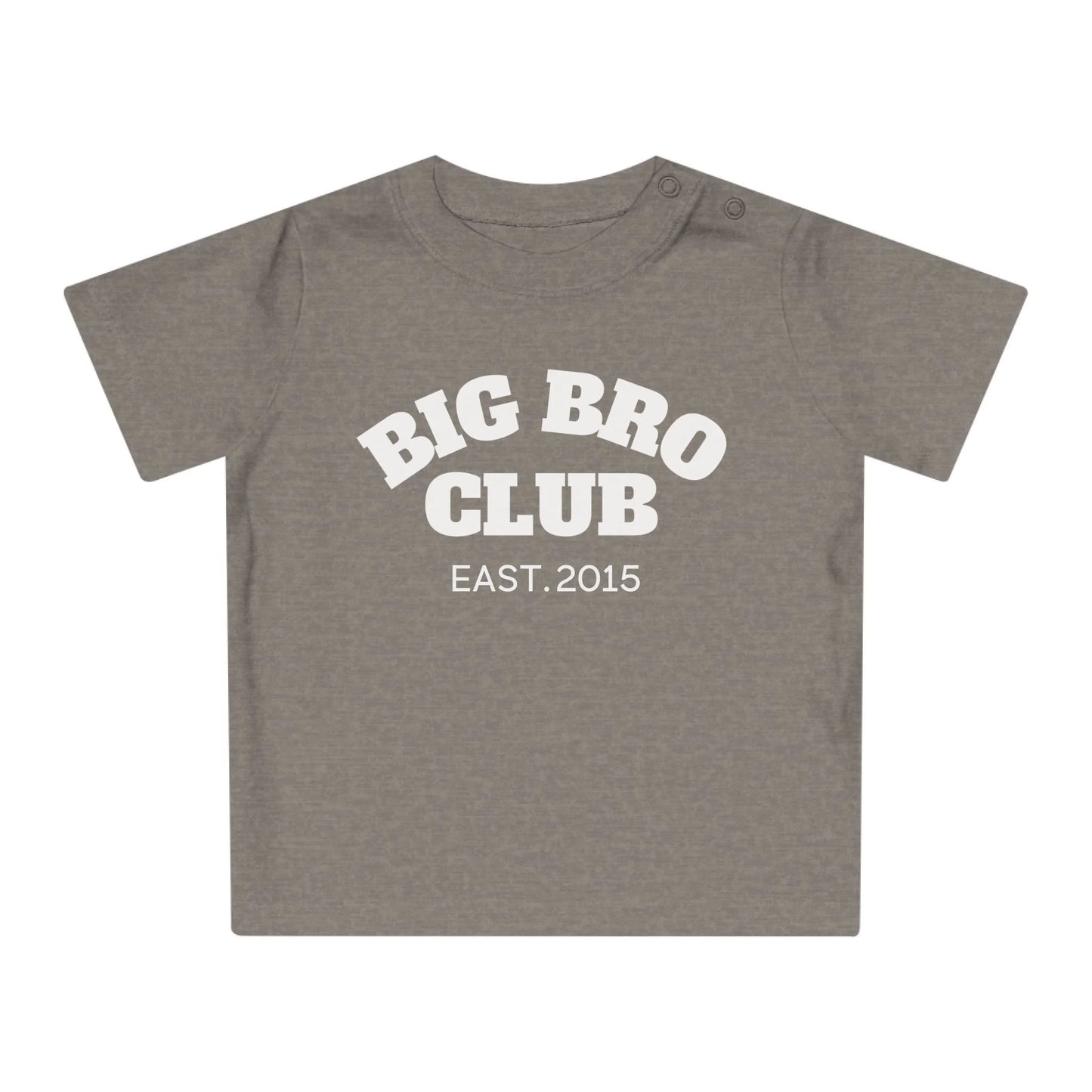 mamagibt Baby T-Shirt big bro Club Baby T-Shirt big bro Club Heather Grey Melange