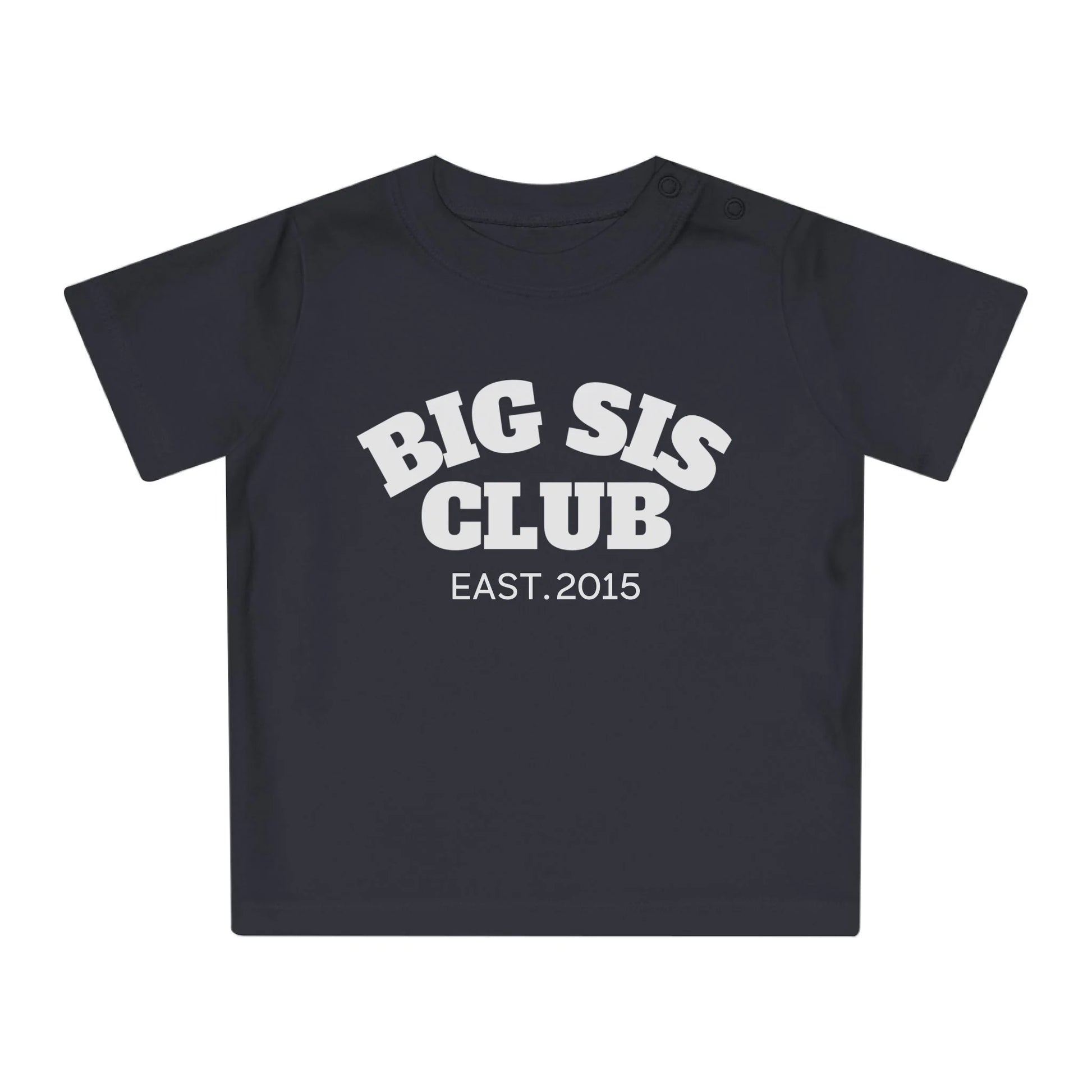 mamagibt T-Shirt Baby big sis Club T-Shirt Baby big sis Club Black