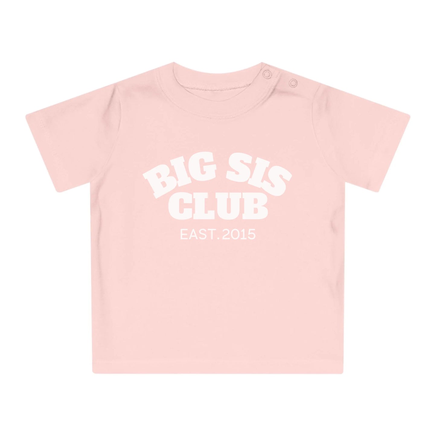 mamagibt T-Shirt Baby big sis Club T-Shirt Baby big sis Club Powder Pink