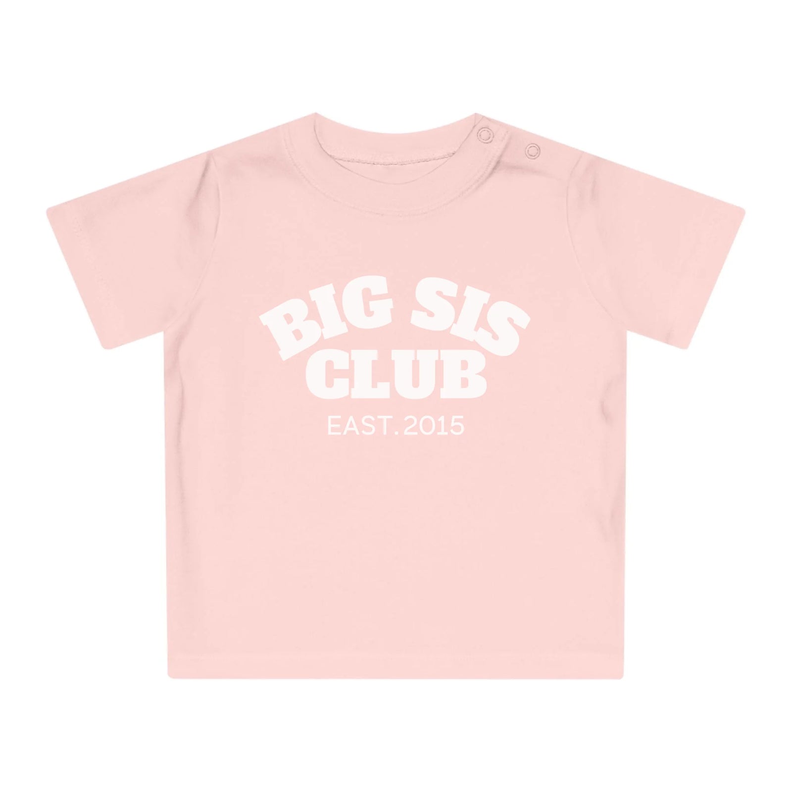 mamagibt T-Shirt Baby big sis Club T-Shirt Baby big sis Club Powder Pink
