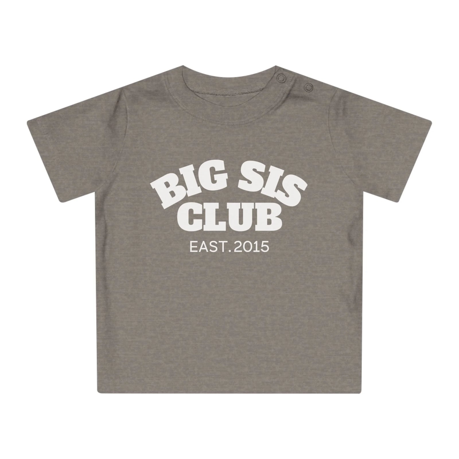 mamagibt T-Shirt Baby big sis Club T-Shirt Baby big sis Club Heather Grey Melange