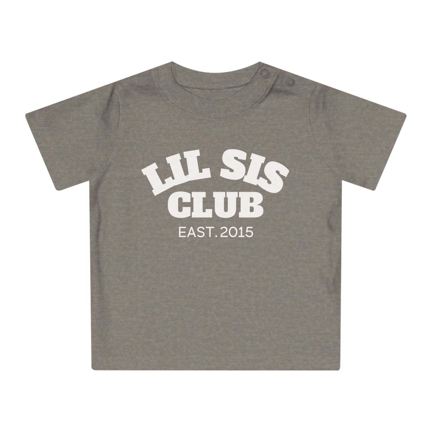 mamagibt T-Shirt Baby lil sis Club T-Shirt Baby lil sis Club Heather Grey Melange