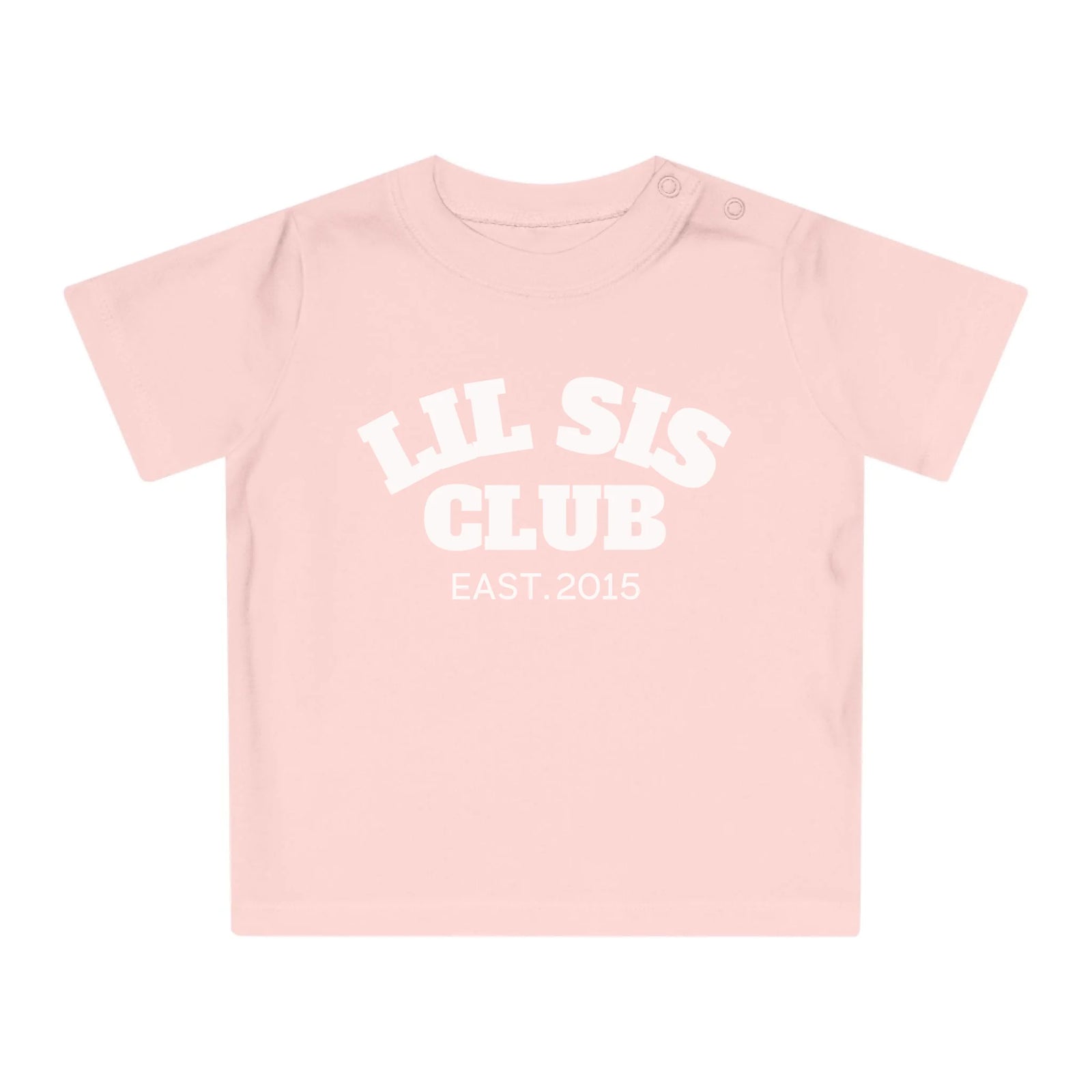 mamagibt T-Shirt Baby lil sis Club T-Shirt Baby lil sis Club Powder Pink