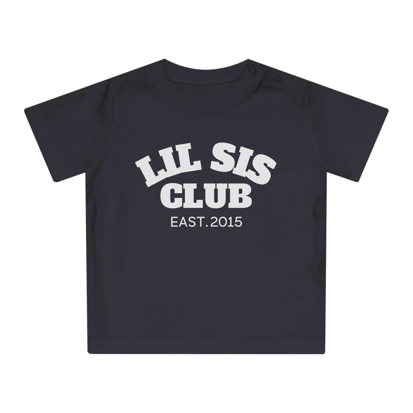 mamagibt T-Shirt Baby lil sis Club T-Shirt Baby lil sis Club Black