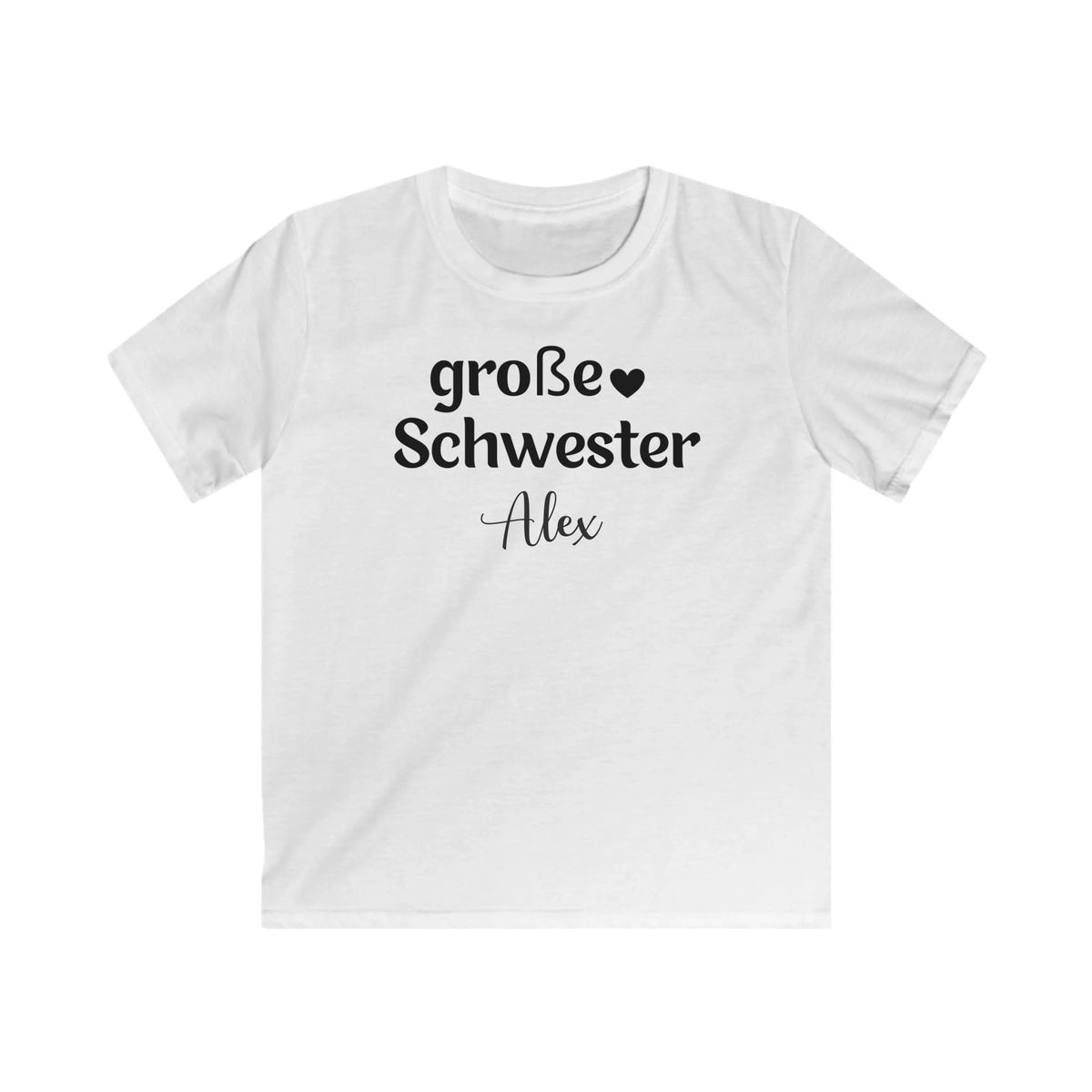 mamagibt Kinder T-Shirt große Schwester Kinder T-Shirt große Schwester White