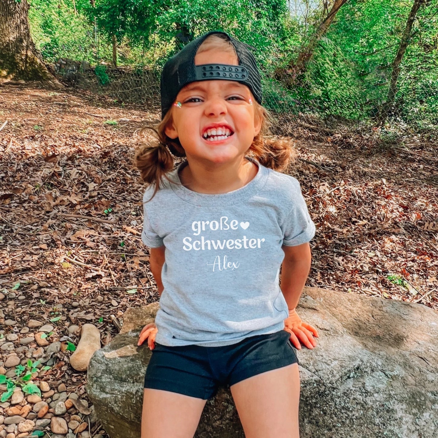 mamagibt Kinder T-Shirt große Schwester