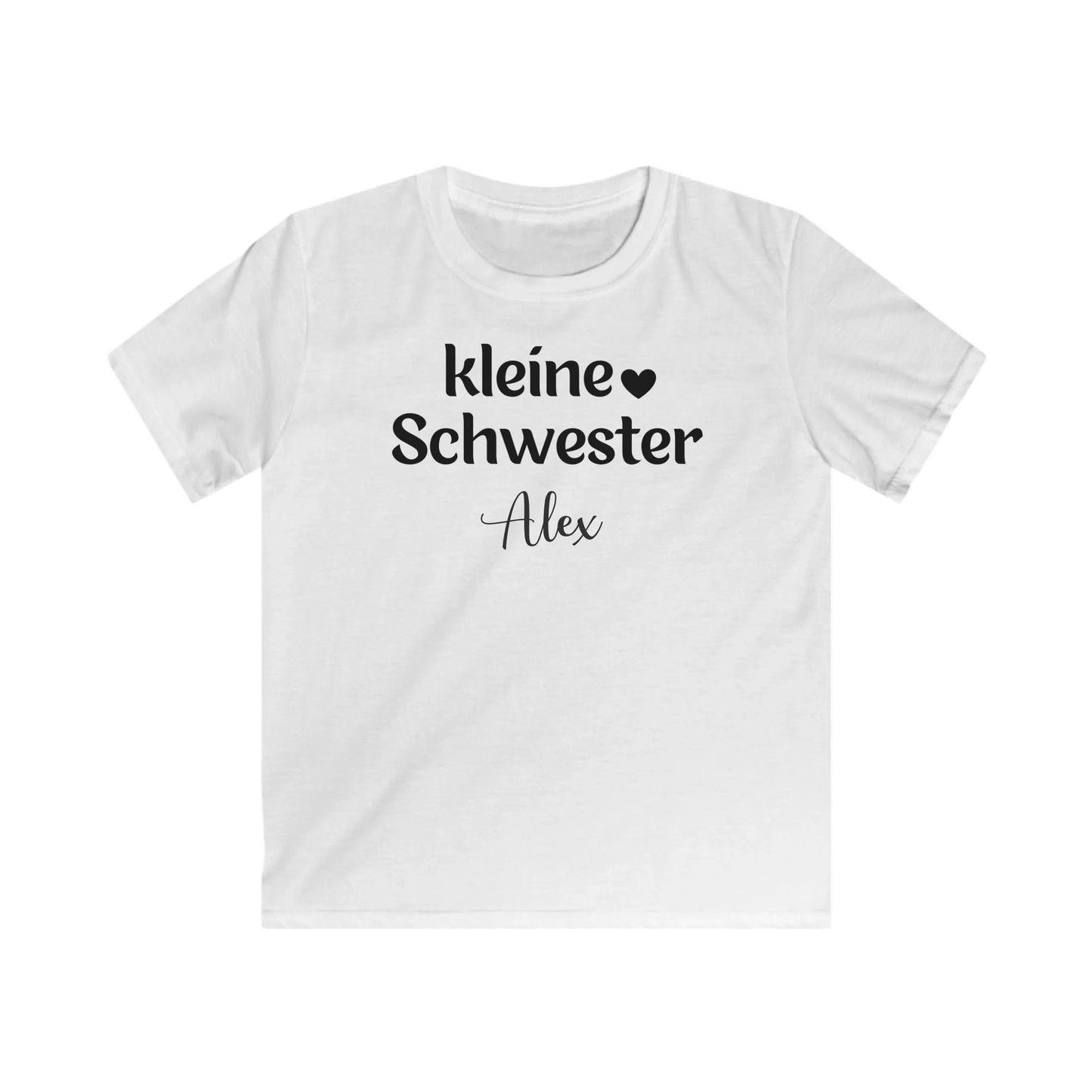mamagibt Kinder T-Shirt kleine Schwester Kinder T-Shirt kleine Schwester White