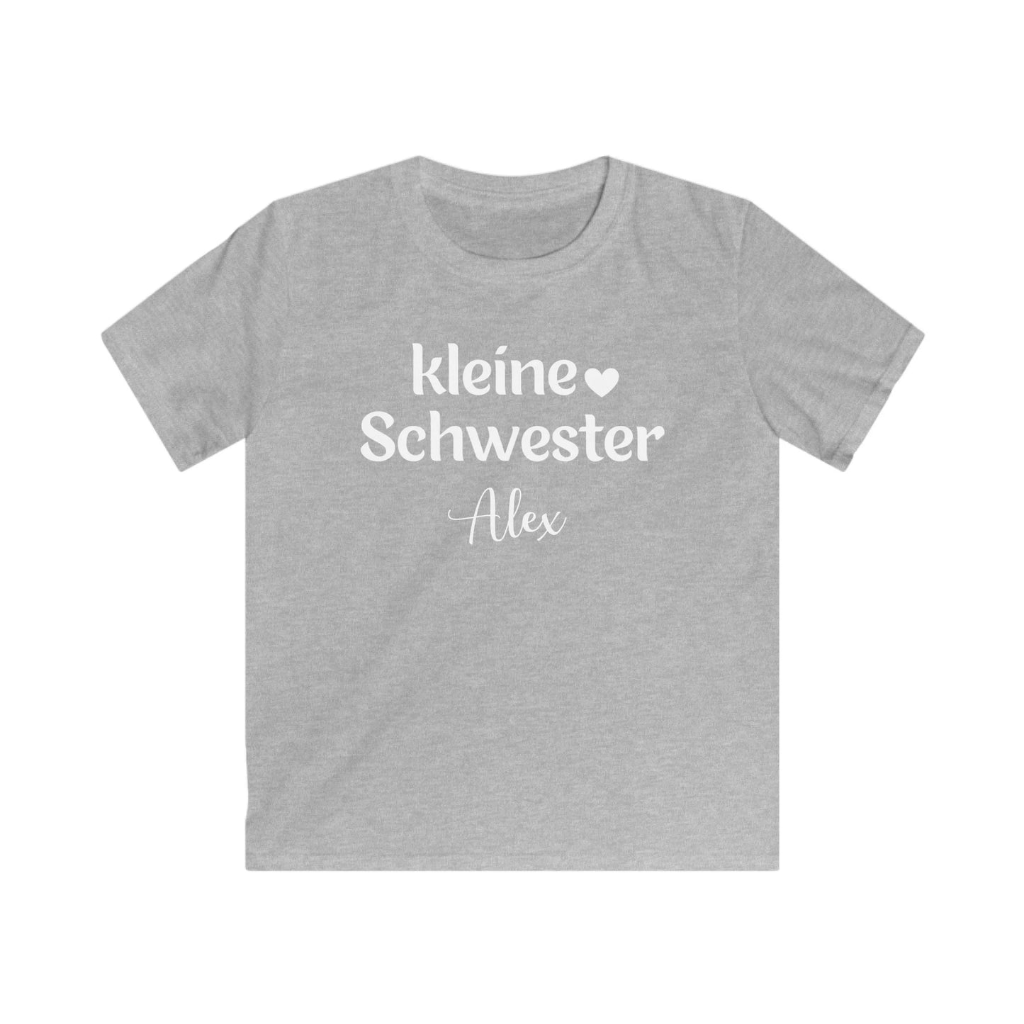 mamagibt Kinder T-Shirt kleine Schwester Kinder T-Shirt kleine Schwester Sport Grey