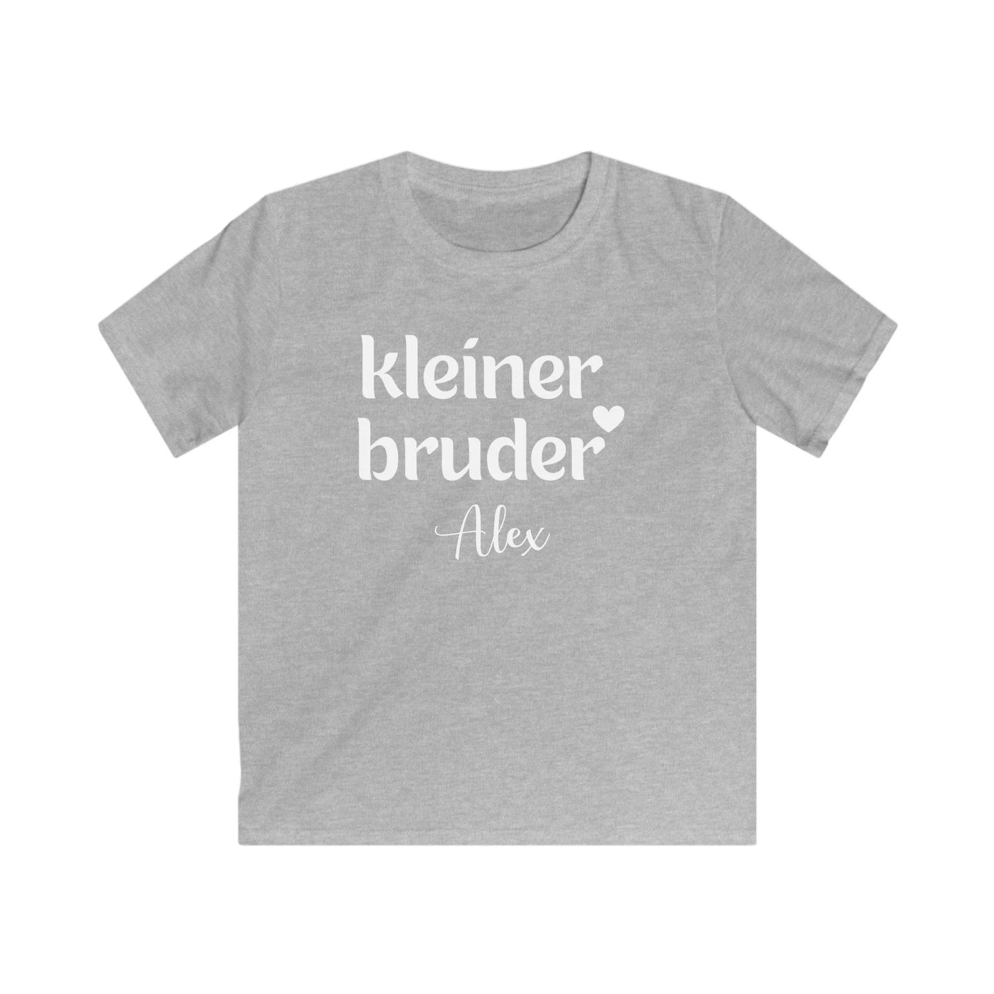 mamagibt Kinder T-Shirt kleiner Bruder Kinder T-Shirt kleiner Bruder Sport Grey