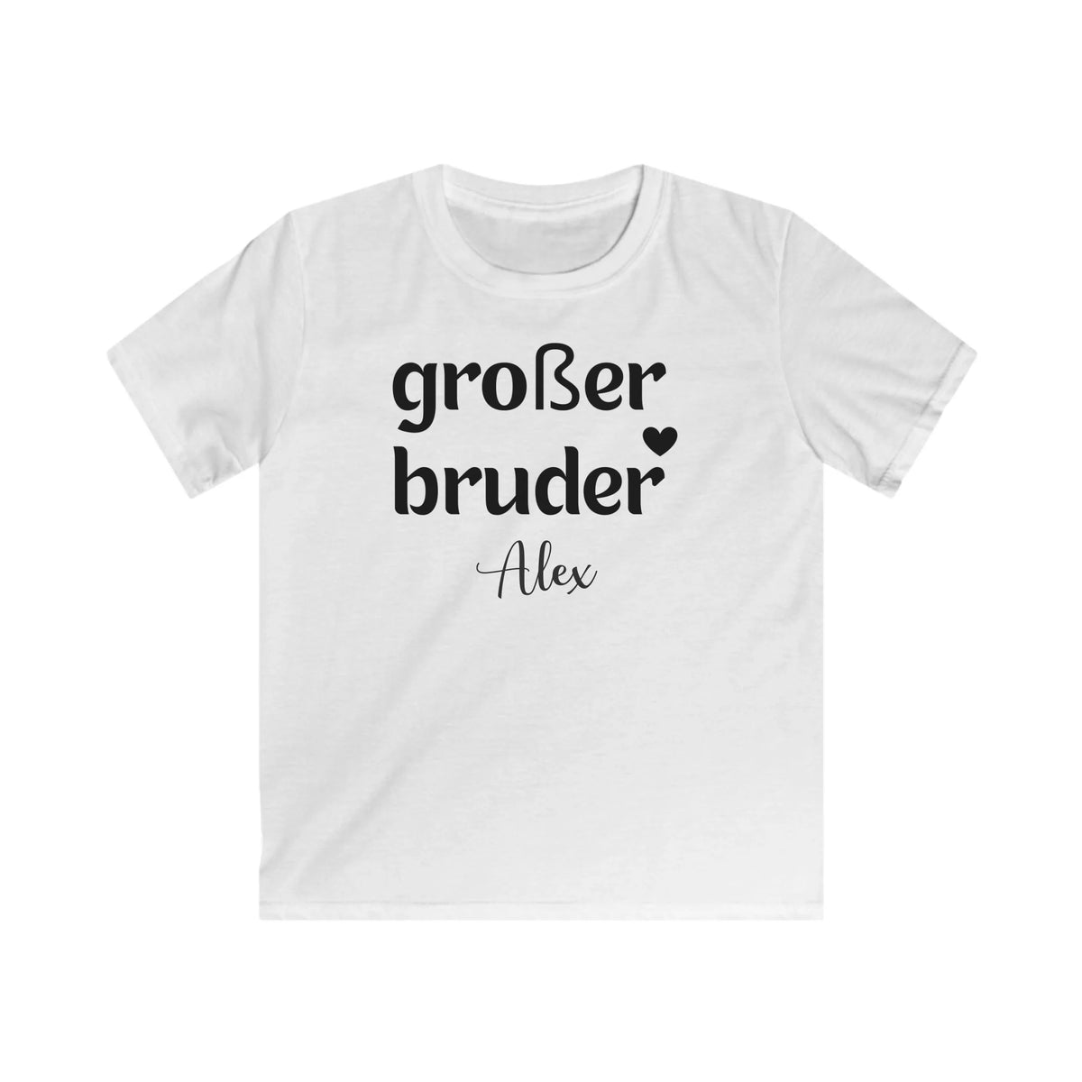 Printify Kinder T-Shirt großer Bruder Kinder T-Shirt großer Bruder White